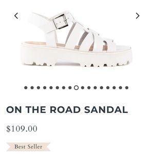 Seychelles on the road sandal